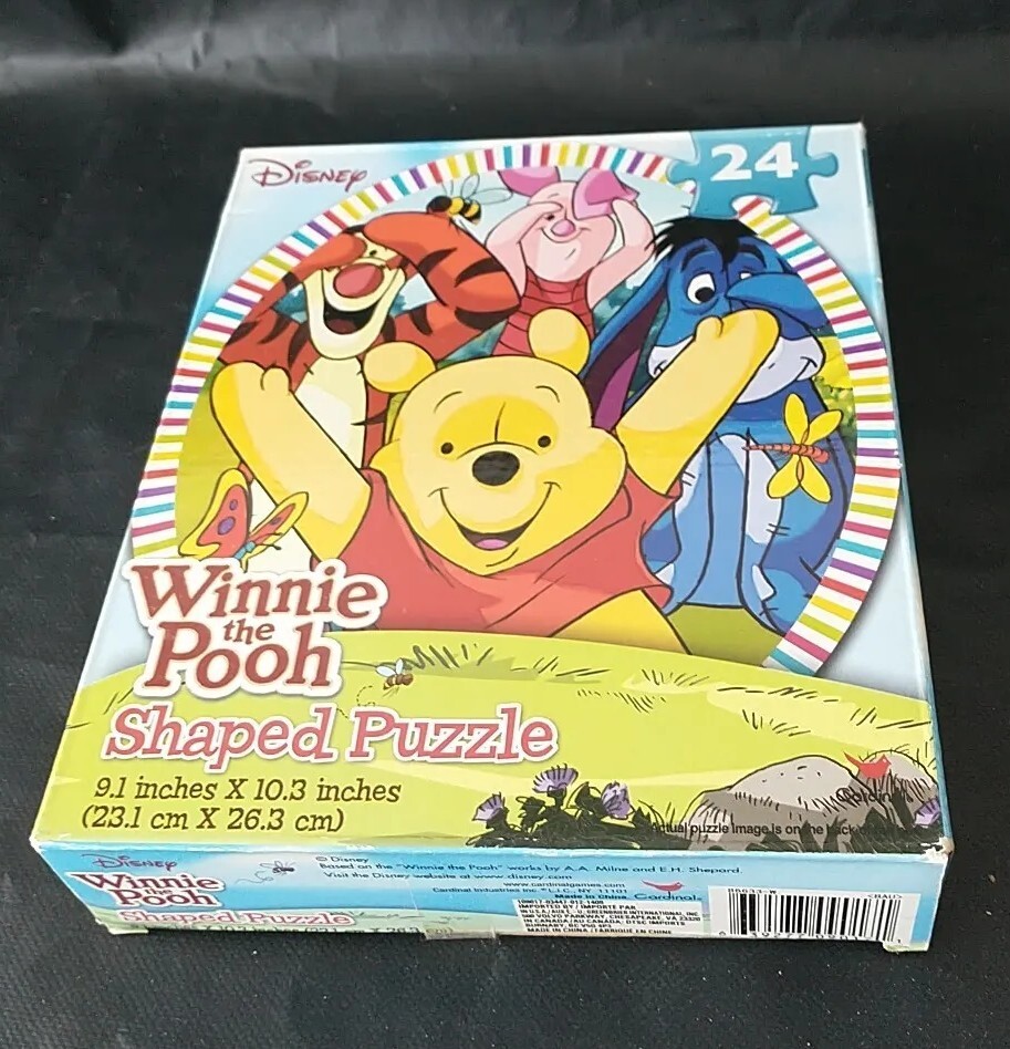 Jigsaw Puzzle Disney Winnie The Pooh Oval Shaped 24 Pcs 9.1