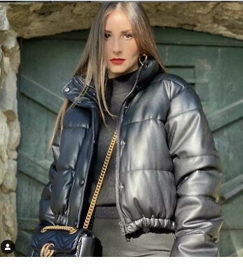 BNWT ZARA BLACK FAUX LEATHER PUFFER JACKET SIZE XXL | eBay BNWT ZARA BLACK FAUX LEATHER PUFFER JACKET SIZE XXL | eBay