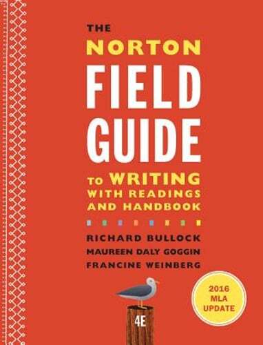 The Norton Field Guide to Writing with 2016 MLA Update: With Readings and: Used - Picture 1 of 1