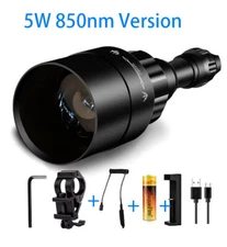 Uniquefire UF-1605 500 Yrds 850NM Infrared LED Hunting Rechargeable Flashlight