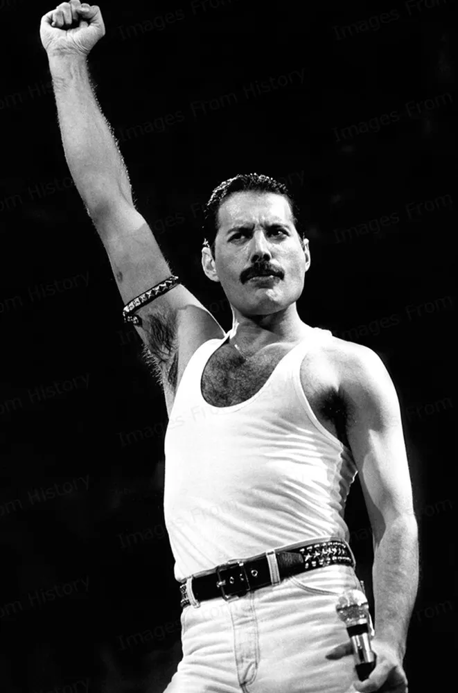 8x10 Print Freddie Mercury Queen Live Aid 1985 #GSFM | eBay