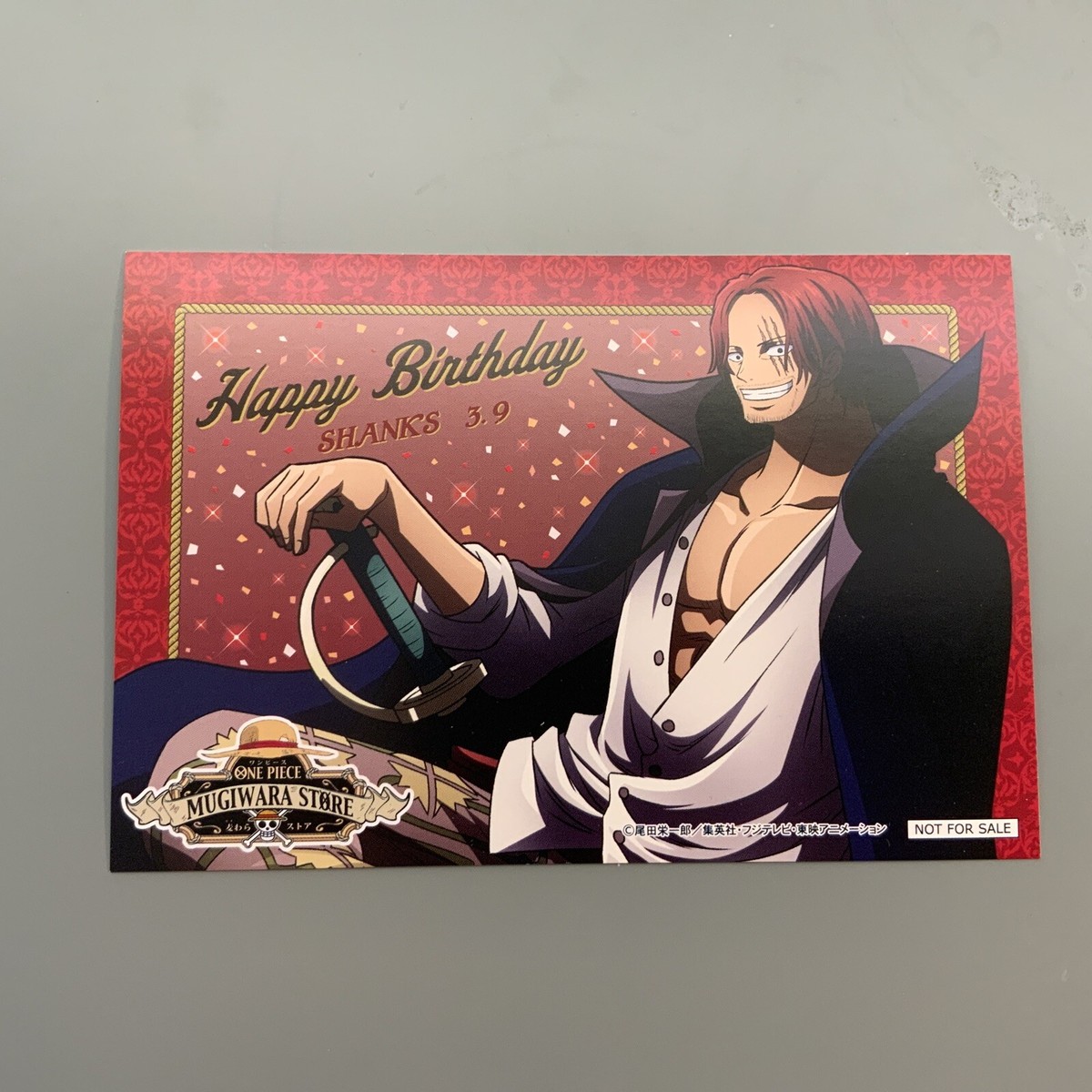 EXCLUSIVE: One piece Birthday Postcard- Shanks, Sanji, Sabo