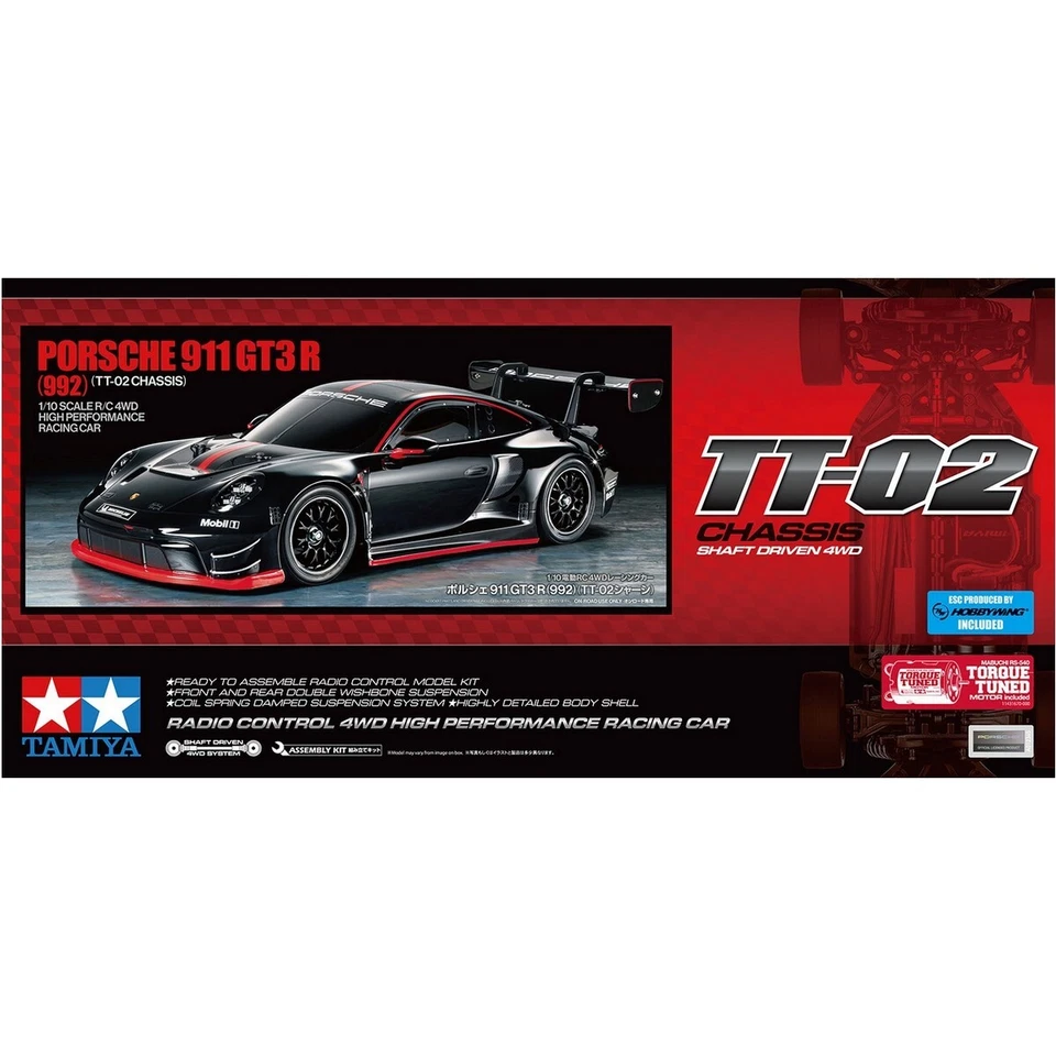 Tamiya 58745 Porsche 911 GT3 R (992) TT-02 4WD RC Kit 1:10 300058745 - Bild 2 von 4