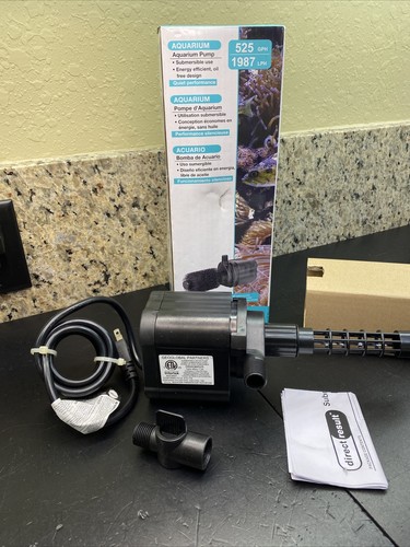 Aquarium Pump DRAQM525 Direct Result Submersible 525GPH/1987LPH 11 feet height - Picture 2 of 12