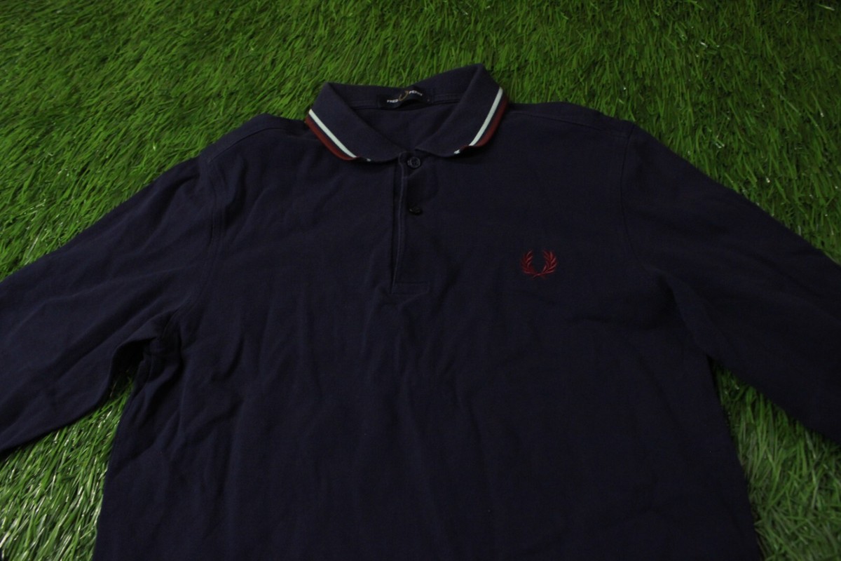 トップス Fred Perry L/S Polo Shirts Size 36 Fred Perry Twin Tipped Polo T Shirt Black | Mainline