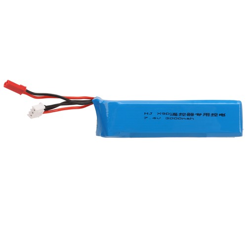 BLUE 7.4V 3000mAh LiPo Battery For FRSKY X9D Plus Transmitter Remote Controller