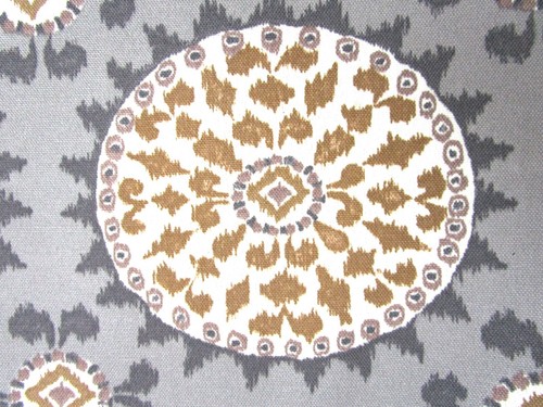 Outdoor fabric Gray Gold Circle Dena Johara By the Yard - Picture 3 of 3