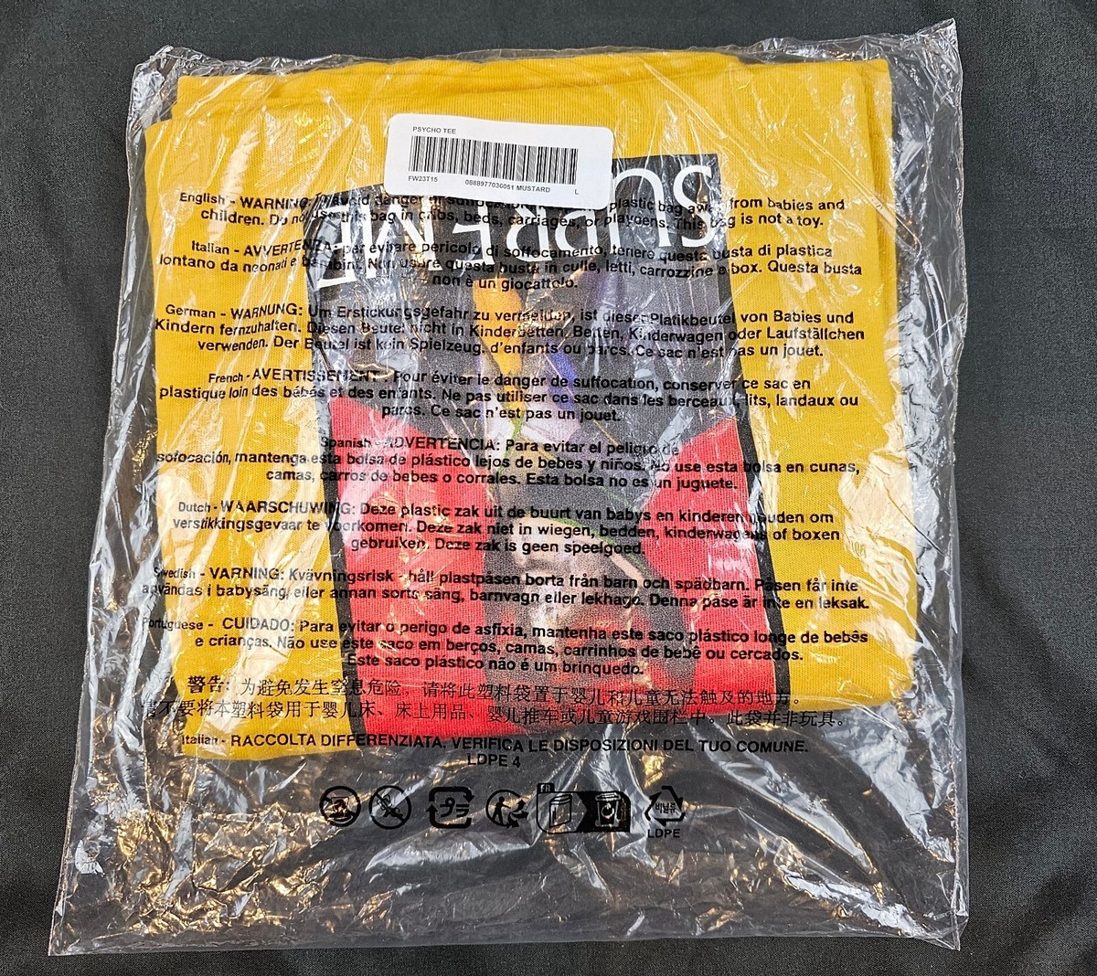 Tシャツ・カットソー Supreme American Psycho T-Shirt Mustard Supreme Supreme American Psycho Tee | Grailed