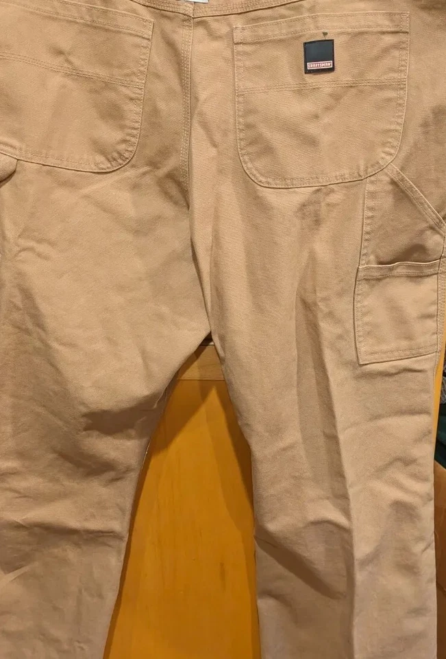 Pantalones de carpintero Craftsman para hombre 42X30 lona medida algodón Foto 3 de 4