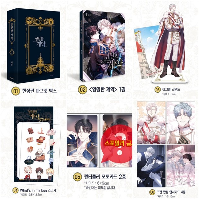 Eternal Covenant Vol 1 Limited Edition Webtoon Book Manhwa Comics Manga BL