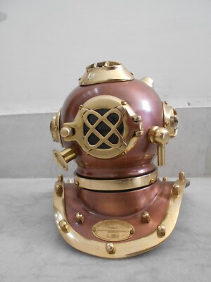Antique Scuba Diving Divers Helmet Iron & Aluminum 6 Inch Helmet