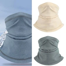 Thick Face Cover Neck Tube Scarf Winter Ear Warmer Scarf Fleece Neck Warmer