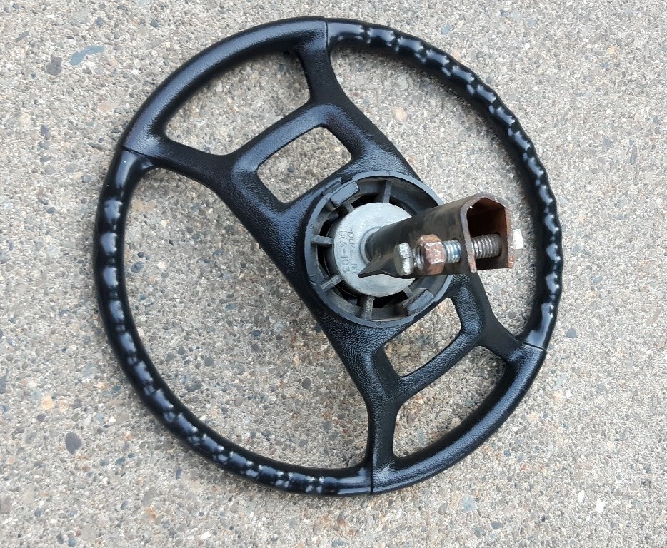 vintage 38 inch 6 speed CRAFTSMAN riding lawn mower steering wheel & mount NICE eBay