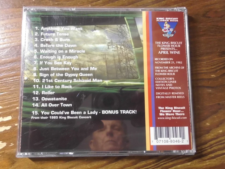 APRIL WINE CD: KING BISCUIT (US; KBF-CD 88046) - Bild 4 von 4