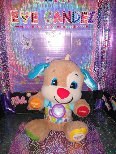 🦄Fisher-Price /Laugh & Learn ABC Smart Stages Puppy '2017 14" Animated Plush!