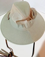 Bucket Fishing Sun Floppy Hat Dorfman Pacific Headwear Vented Leather Straps