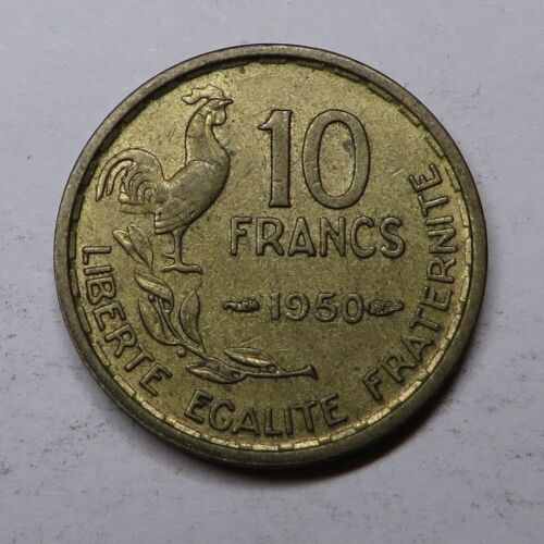 France 10 Francs 1950 Aluminum-Bronze KM#915.1