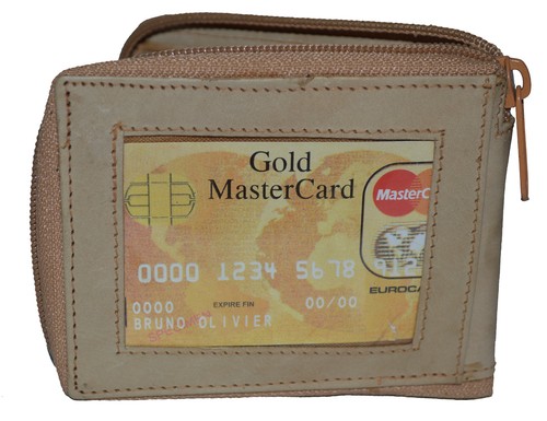 Leatherboss cuero genuino hombres doble cremallera segura multi tarjetas titular cartera - Imagen 25 de 26