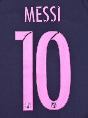2016/17 Barcelona Away Jersey #10 Messi Large Nike Soccer Purple