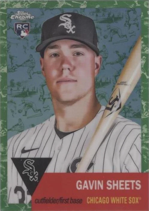 Platinum Toile White & Green Refractor