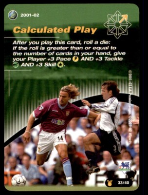 WOTC Football England 2001/02 (Titelrennen) Calculated Play Tactic Card No. 33