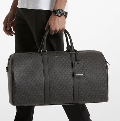Michael Kors Harrison Logo Weekender Bag Black