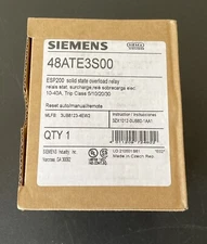 Siemens 48ATE3S00 3UB81234EW2 Solid State Overload Relay ESP200