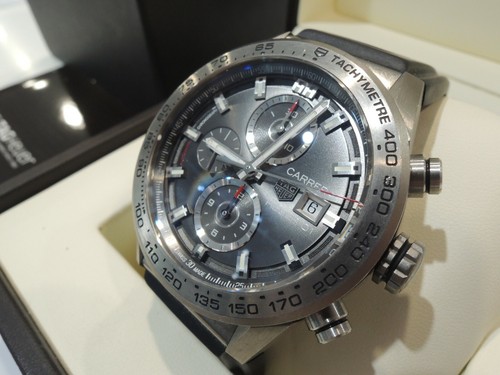 Tag Heuer Carrera Calibre Heuer 01 Automatic Men's Watch CAR208Z-0 Rubber Band - Picture 3 of 11