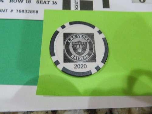 Las Vegas Raiders- 2020 Inaugural NFL Season Fantasy Tickets 8 home games + CHIP - Picture 11 of 12
