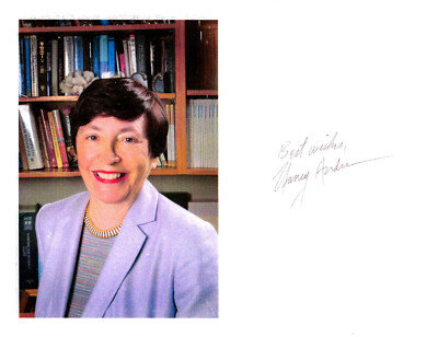 NANCY ANDREASEN - Neuroscientist and Neuropsychiatrist - Autograph Photo