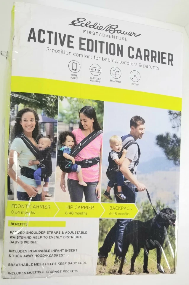 Portabebés Eddie Bauer First Adventure 3 posiciones edición activa deportivo Foto 3 de 4
