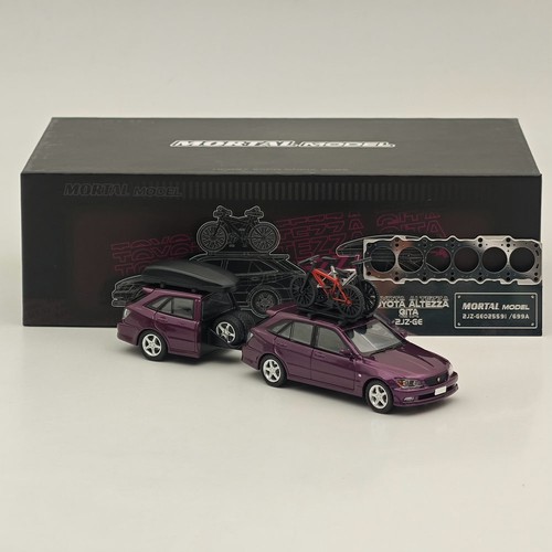 Mortal 2025 HEC 1/64 Diecast Toyota Altezza Gita Lexus IS200 Comes with trailer - Picture 27 of 28