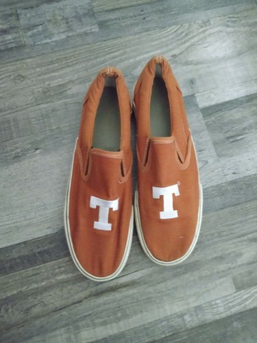 RARE UT Longhorns Original Canvas Slip On Sz 9.5