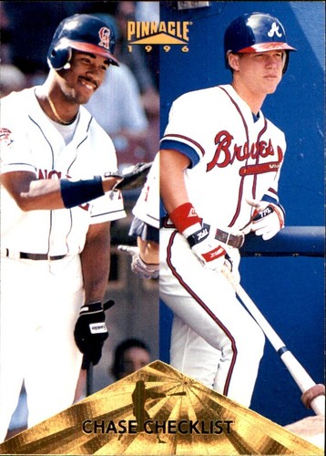 1996 Pinnacle #200 Garret Anderson Chipper Jones ATLANTA BRAVES CALIFORNIA ANGEL