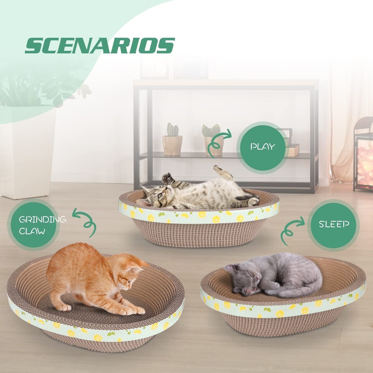 Cat Scratcher Circle Cat Bed Quanjun Cardboard Cat Scratcher For