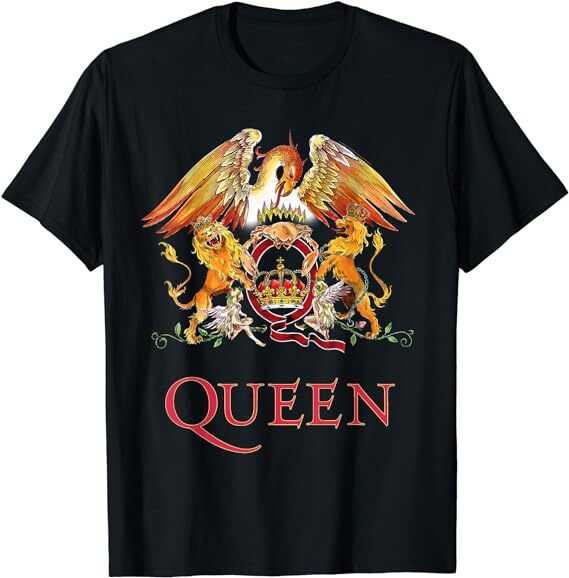 Queen Band Concert T-shirt - New - Queen 1975 Tour and Queen Crest