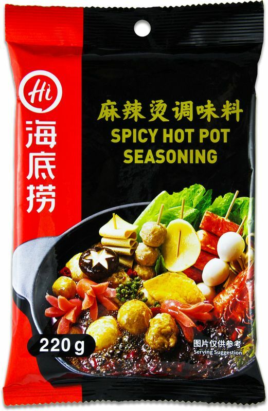 [ 220g ] HAIDILAO Spicy Hot Pot Suppenbasis mit Chili & Sichuan Pfeffer | pikant