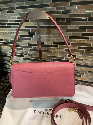 Coach 76105 Tabby Colorblock Leather Shoulder Bag 26 Purse