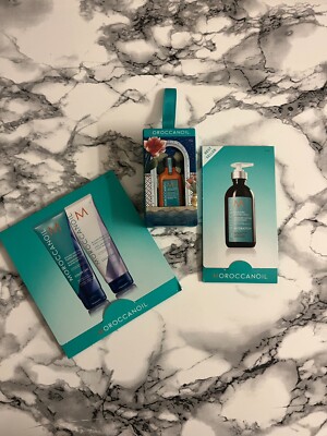 Moroccanoil Treatment Hair Oil Holiday Ornament 0.85 fl oz / 25ml + Samples NEW