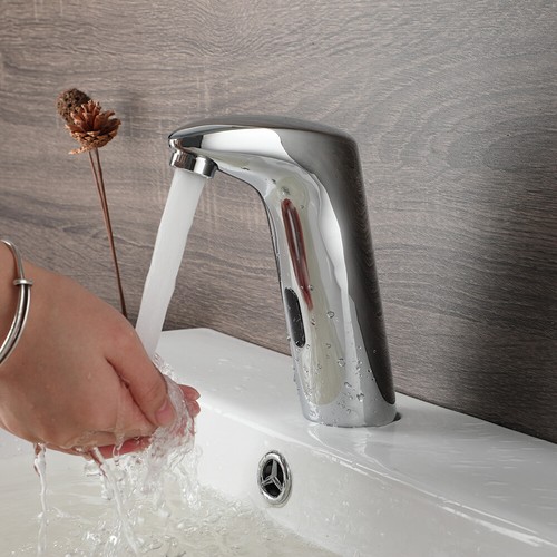 Automatik Sensor Waschtischarmatur Chrom Touchless Einloch Mischbatterie Waschtischarmatur - Bild 1 von 12