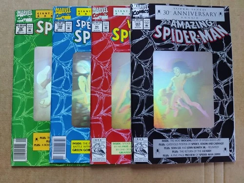 Spider-Man 30th Anniversary Hologram Amazing 365 Web Of 90 1992 (1)