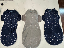 Lot of 3 Happiest Baby SNOO Sleep Sacks Swaddles Unisex Large Excellent