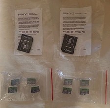 8 PNY Elite 32GB MicroSDHC Flash Memory Cards 2 MicroSD Adapter