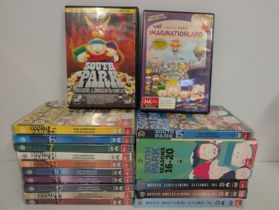 South Park Seasons 5-23 + Movies Bigger Longer Uncut, Imaginationland DVD Bundle