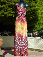 Sweet Miss Tropical Maxi Dress Size M/L  12 - 14 Summer Holiday also S/M & X/L