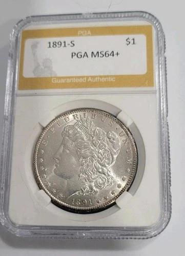 1891-S Morgan Dollar MS-64+ PGA