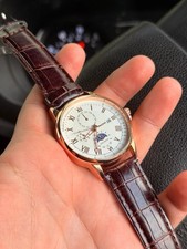 Premium Multifunction Dress Watch – Rose Gold, Moonphase Feature & Elegant Brown