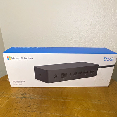 Microsoft Surface Dock 1661 Black Docking Station USB 3.0 MiniDP RJ-45 NEW