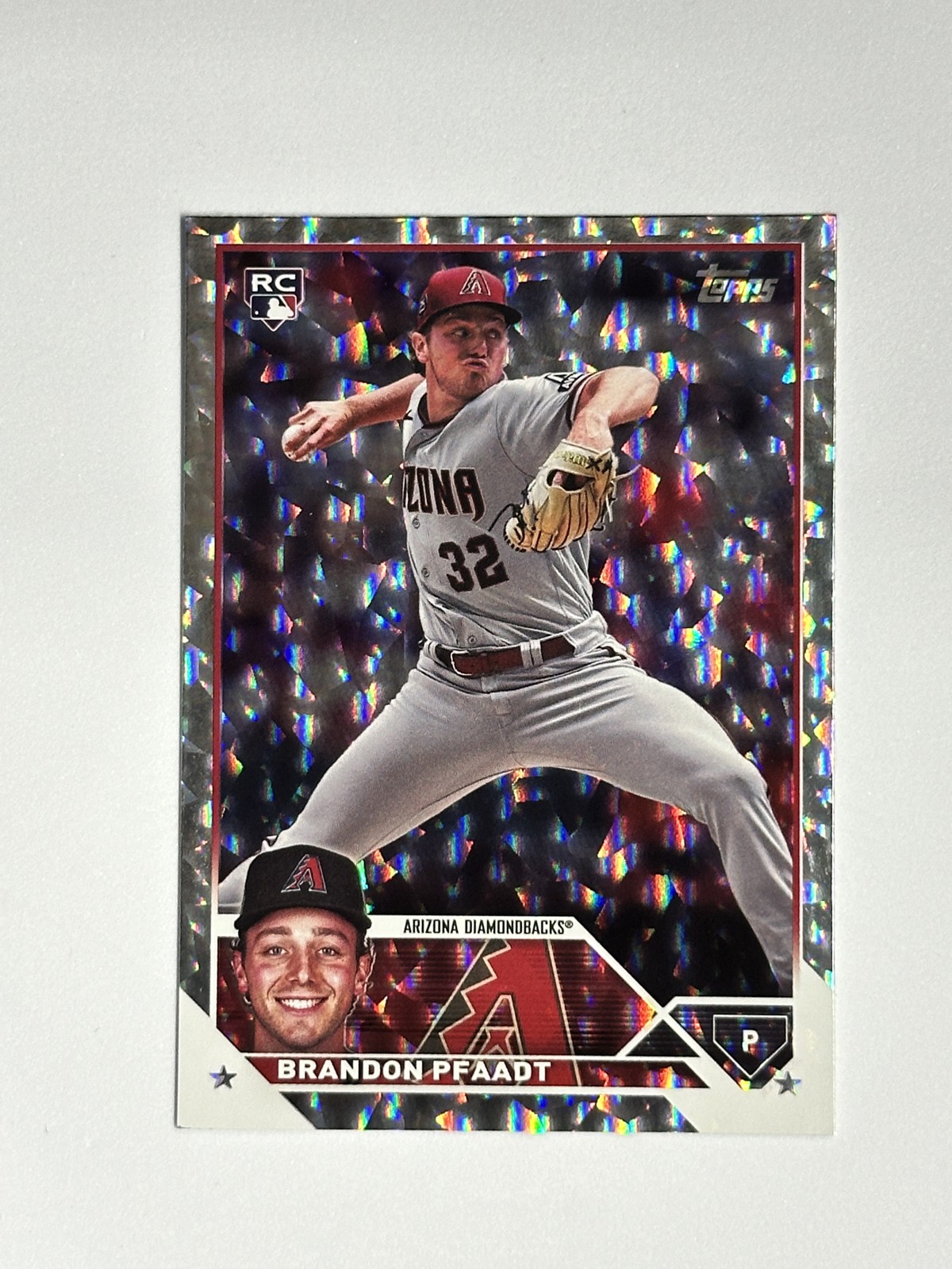 2023 Topps Update Series - Brandon Pfaadt #US6 Silver Patterned Foil (RC)