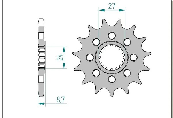 Ritzel Antriebsritzel 17-ZäHne 525-Teilung FüR Suzuki GSX-R 1000 UF 2009-2016-image
